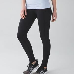 Lululemon Athletica Women's Lululemon Ruched Speed Running Tight IV in Black